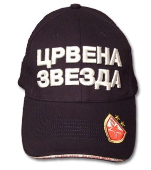 Red Star caps with 3D embroidment