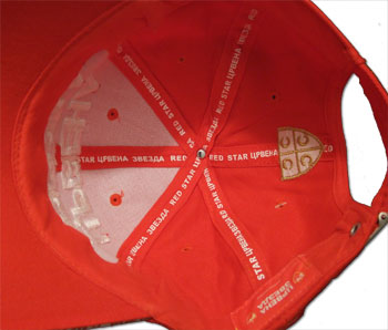 Red Star caps with 3D embroidment-3