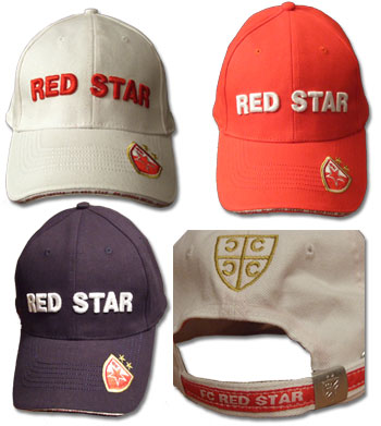 Red Star caps with 3D embroidment-4