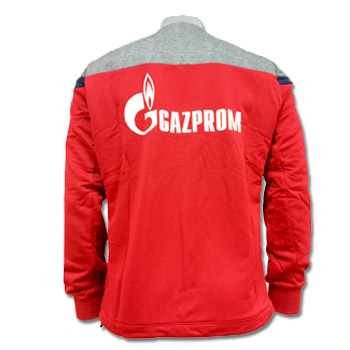 Macron red zip sweatshirt -1