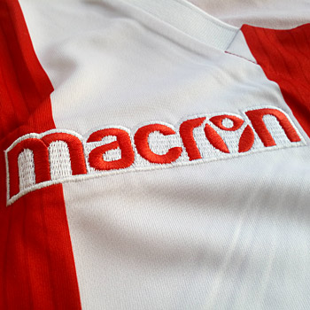 Macron red and white FC Red Star jersey 2017/18-2