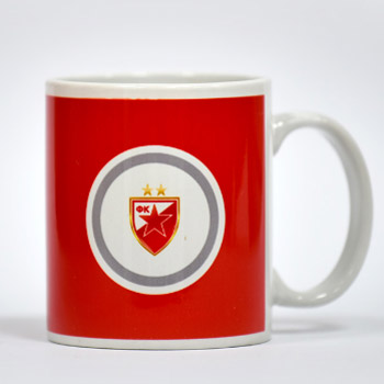 Red coffee cup - small emblem