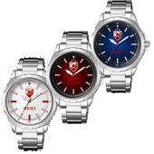 Metal wristwatch FCRS Q&Q A48 - small emblem