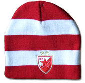 Crveno-bela zimska kapa FKCZ