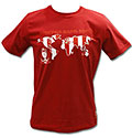 T shirt 'red white world'