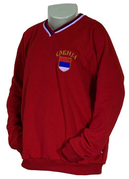 Knitted sweat shirt Serbia - red