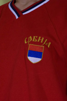 Knitted sweat shirt Serbia - red-2