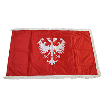 Zastava Nemanjića – saten crvena 150x100cm