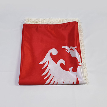 Zastava Nemanjića – saten crvena 150x100cm-2
