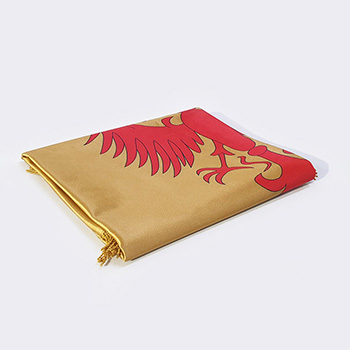 Zastava Nemanjića – saten zlatna 120x80cm-2