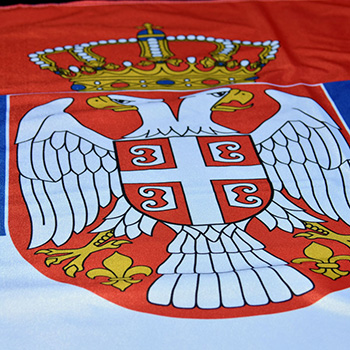Flag of Serbia - polyester 120x80cm-1