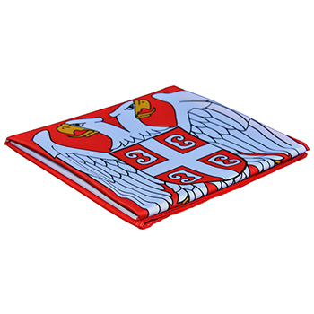 Flag of Serbia - polyester 40x26cm-3