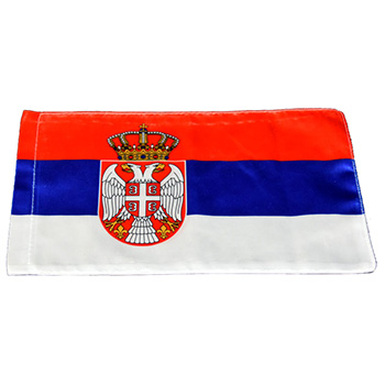 Flag of Serbia for table - crepe satin-1