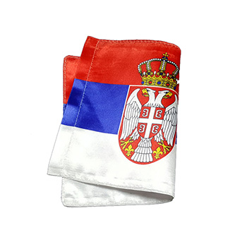 Flag of Serbia for table - crepe satin-2