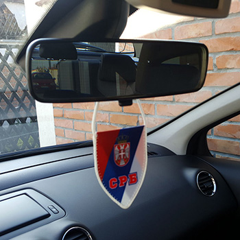 Flag of Serbia for the rearview mirror-4