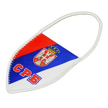 Flag of Serbia for the rearview mirror-1