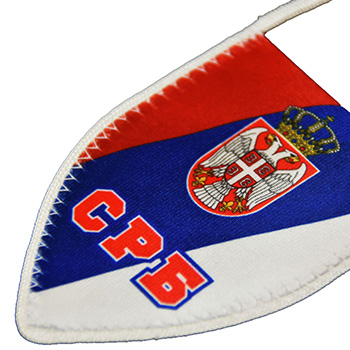 Flag of Serbia for the rearview mirror-2