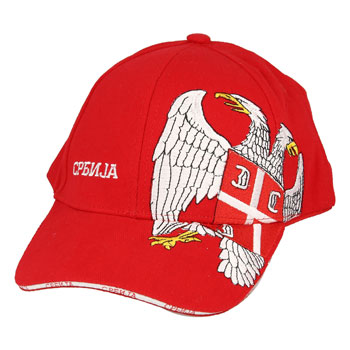 Serbia cap with embroided eagle-1