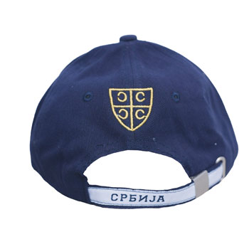 Serbia cap with embroided eagle - navy-2