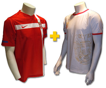 Serbian jersey + gift T-shirt 