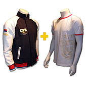 Set Jacket - sweater and T-shirt 'Kingdom of Serbia'