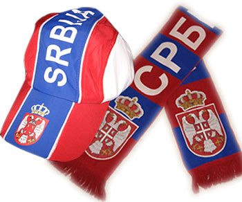 Set - scarf and cap Serbia
