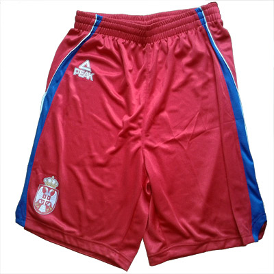 Peak Serbia national basketball team shorts - red