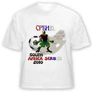 'Serbia in Africa' T shirt - model A