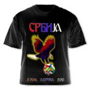 'Serbia in Africa' T shirt - model B