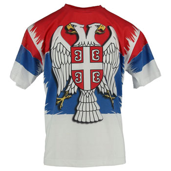 T shirt Serbian in 3 colours with eagle
