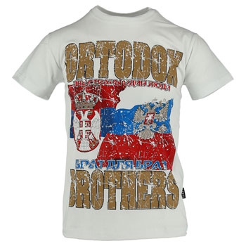 T shirt Ortodox brothes - white