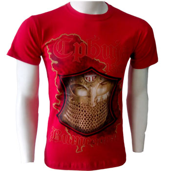 T shirt Serbia 1389 - red