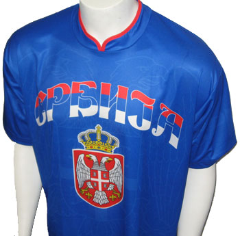 Serbian supporter jersey - blue