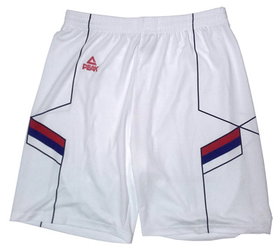 Peak Serbia national basketball team shorts for Rio - white