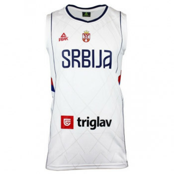 Peak Serbia Kids national basketball team jersey for - white