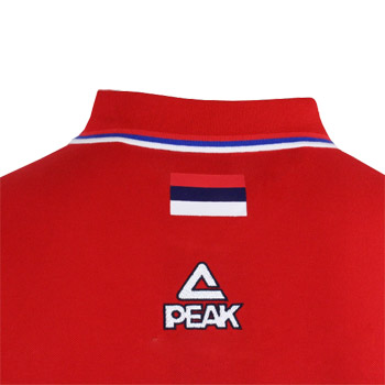 Peak Serbia national basketball team polo shirt 19/20 - red-1