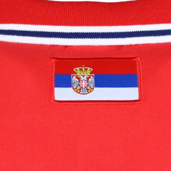 Peak Serbia national basketball team polo shirt 2023 - red-2