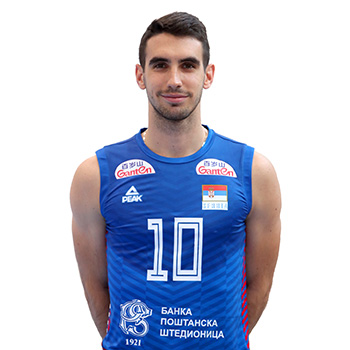 Official Peak volleyball jersey and shorts of Serbia male 2021/22 - blue-1