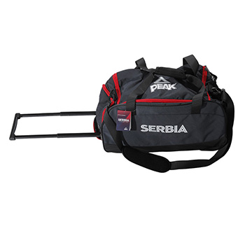 Peak sports bag with wheels of the volleyball team of Serbia-1