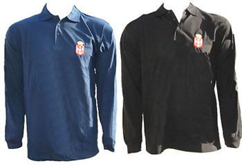 'Serbia - emblem' polo t shirt - long sleeve
