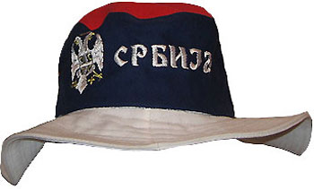 Serbian flag hat