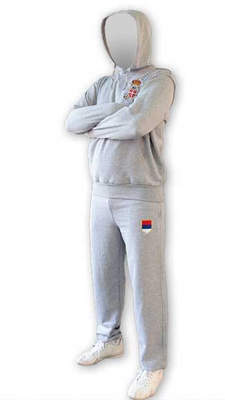 Serbia track suit - gray