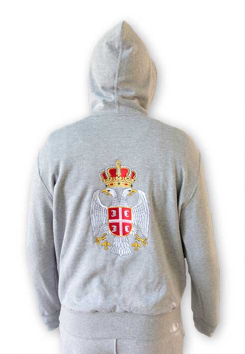 Serbia track suit - gray - top-1