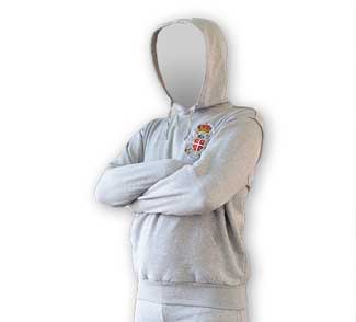 Serbia track suit - gray - top