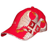 Serbia cap with embroided eagle