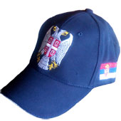 Serbian emblem cap - navy