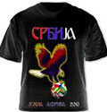 'Serbia in Africa' T shirt - model B