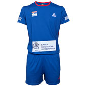 Official Peak volleyball jersey and shorts of Serbia