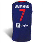 Peak Serbia national basketball team jersey 19/20 with print - blue