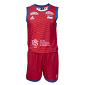 Official Peak volleyball jersey and shorts of Serbia male new - red